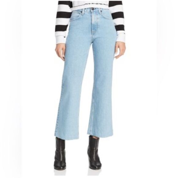 Rag & Bone Justine High Rise Ankle Jeans. Broken Nelly NWT 31 - Picture 1 of 11